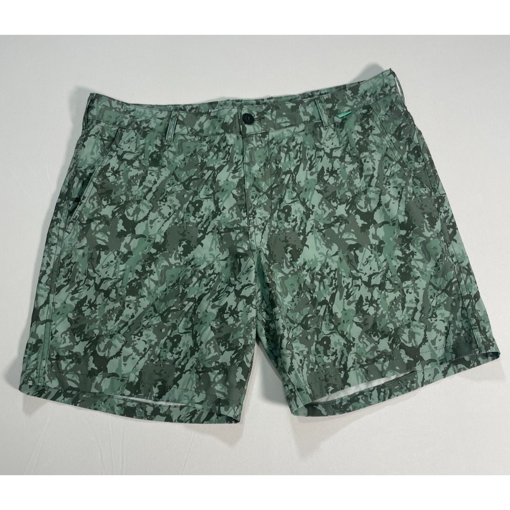 Save The Duck Sustainable Shorts Recycled Camo Green 7" Inseam Size‎ L Chino